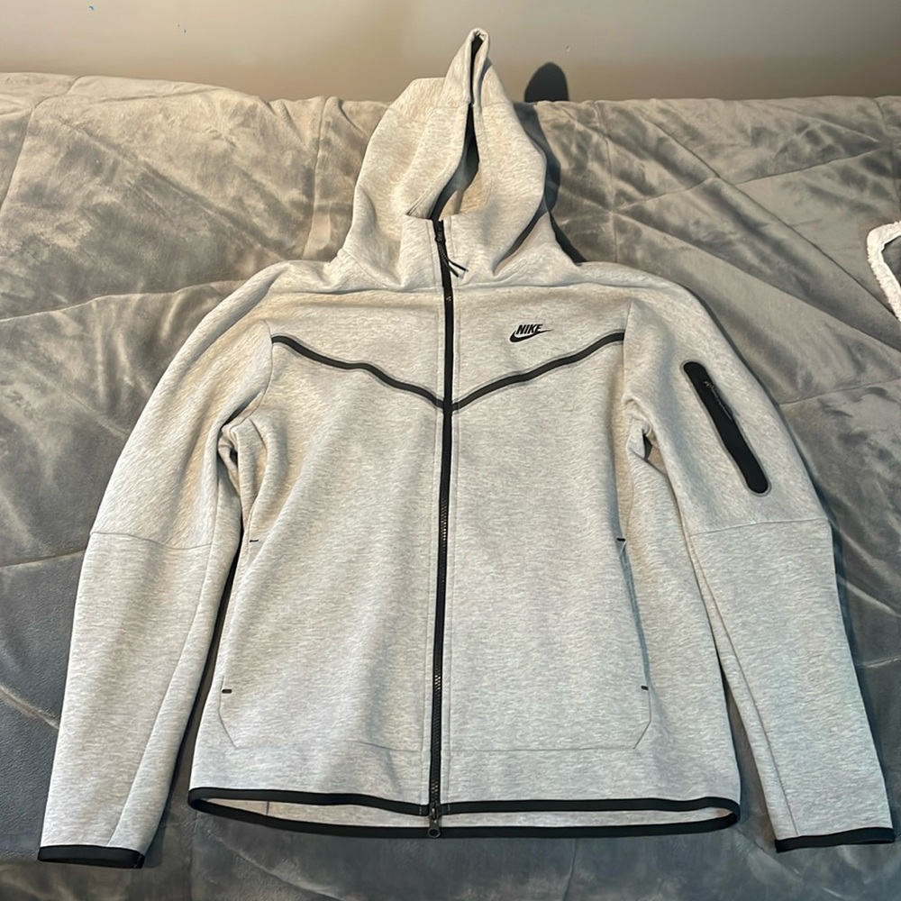 Grey Nike Tech Zip-Up